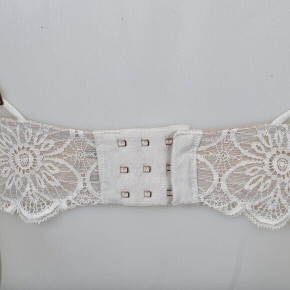 Aerie Balconette Lace Bra Cream Underwire Floral Size 36B - Picture 6 of 8